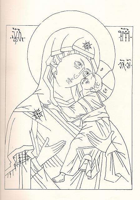 MADRE DE DIOS DE VLADIMIR. Siglo XVI.