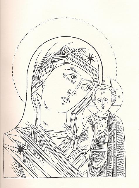 LA MADRE DE DIOS VIRGEN DE KAZAN. S. XVI.